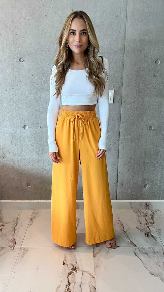 Mustard Woven Pants