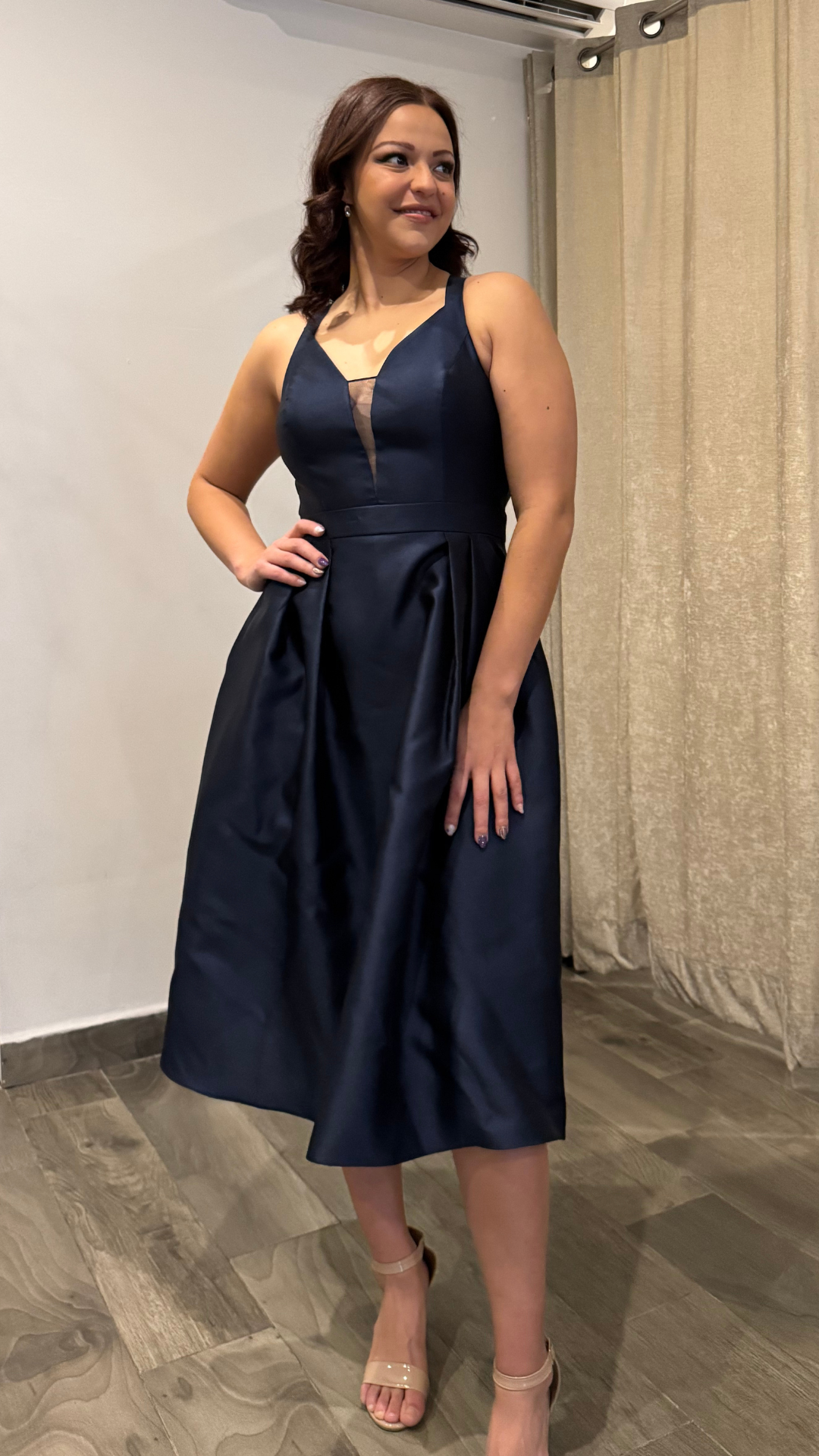 Navy Midi Dress
