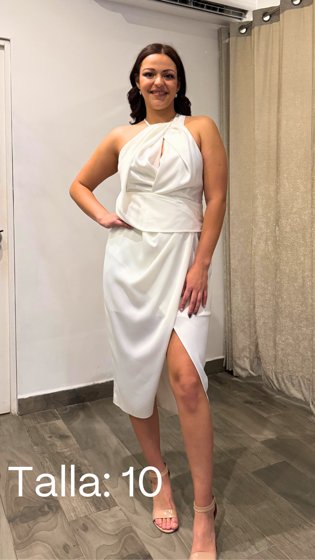 Naomi Satin Halter Dress