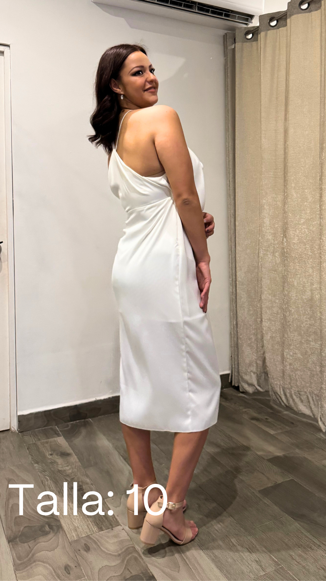 Naomi Satin Halter Dress