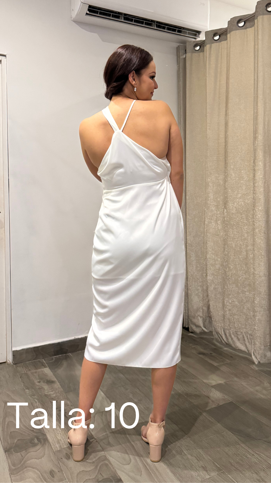 Naomi Satin Halter Dress
