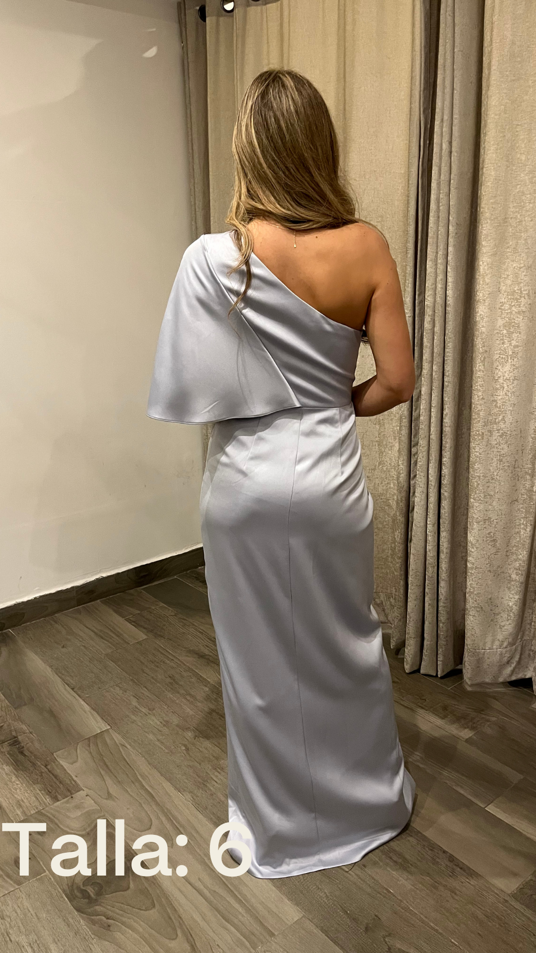 Silver One Shoulder Dress