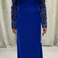 Long Sleeve Cobalt Blue Dress