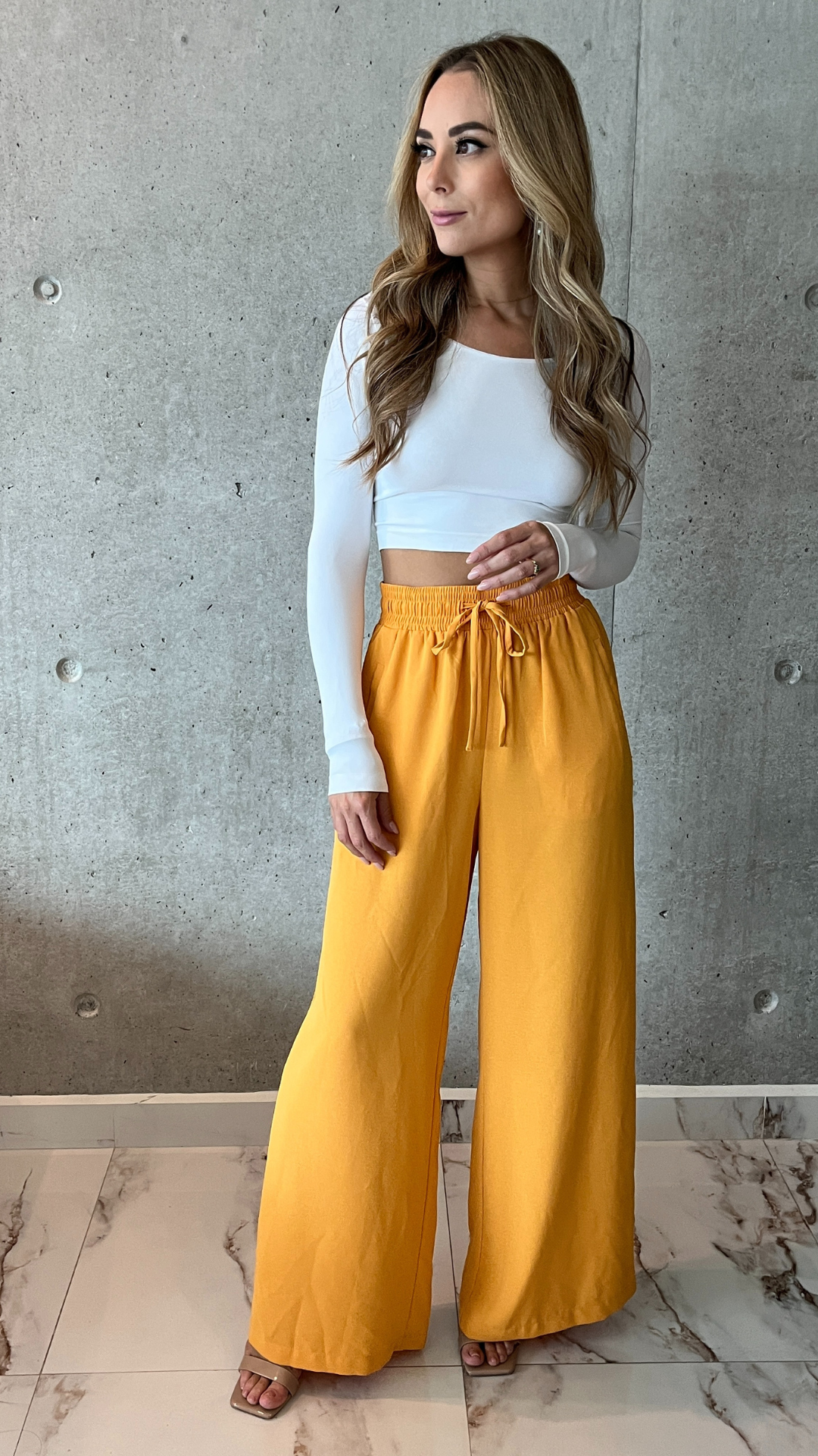 Mustard Woven Pants