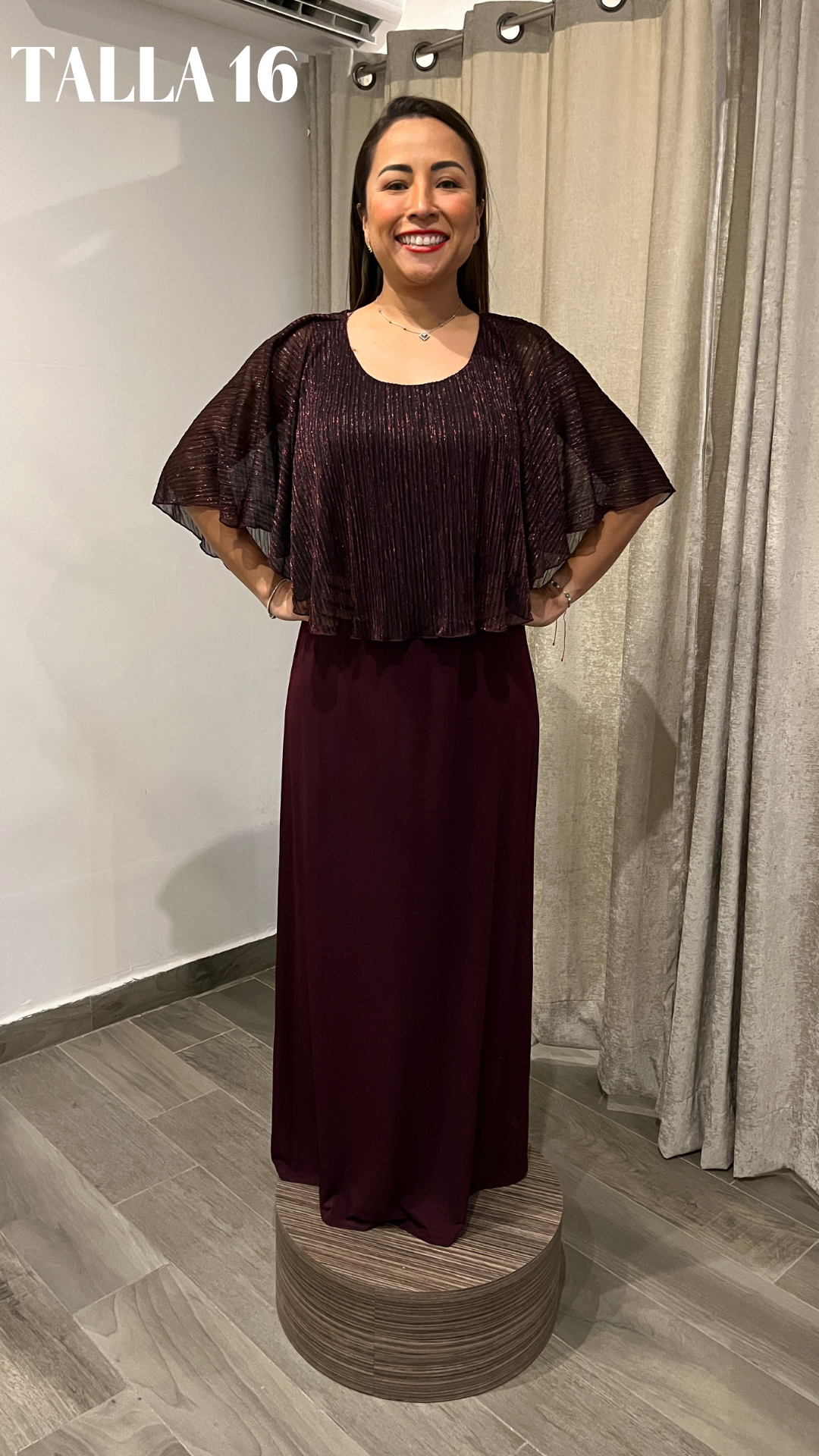 Lily Wine Long Dress