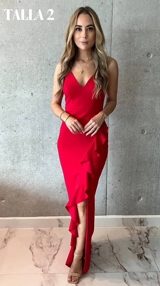 Abigail Red Long Dress