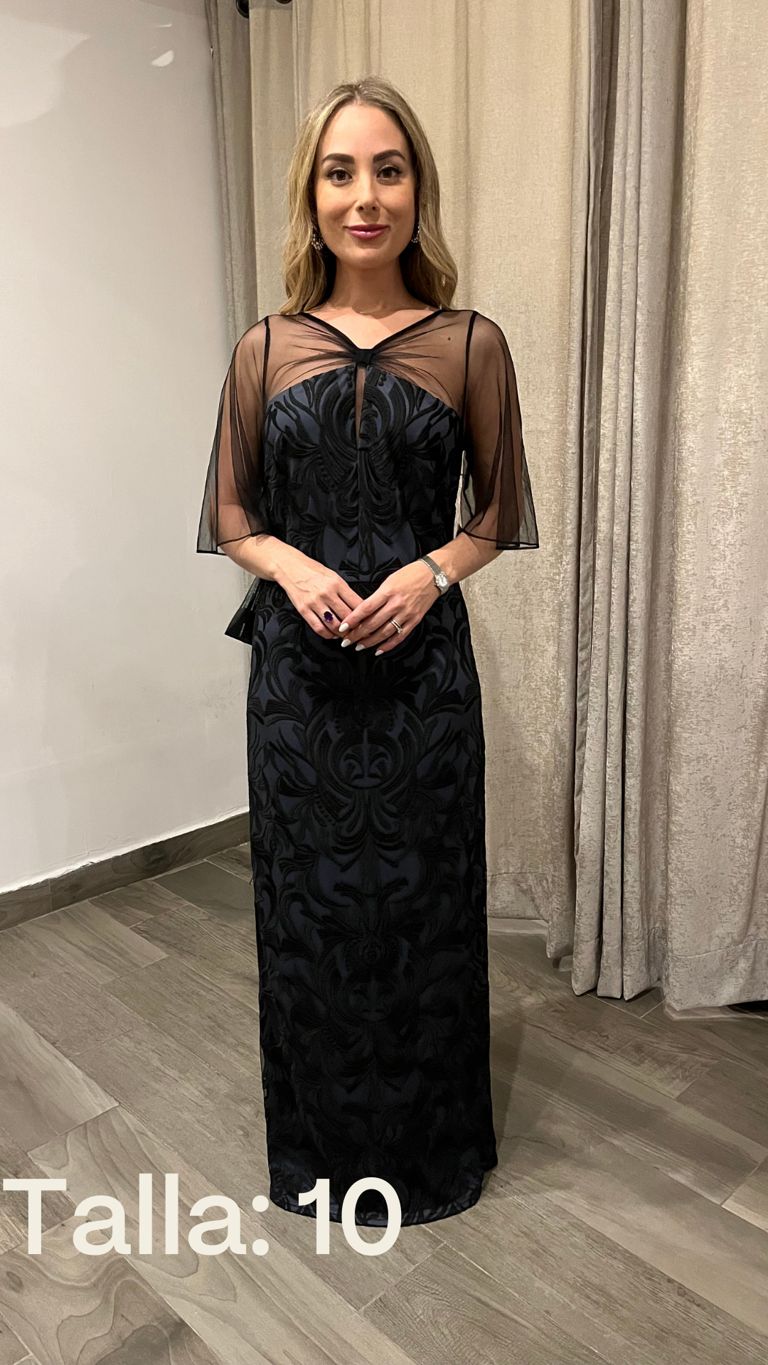 Ellen Black Long Dress