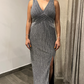 Leilani Silver Long Dress