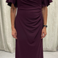 Wine Draped Dress