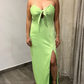 Piper Lime Green Long Dress