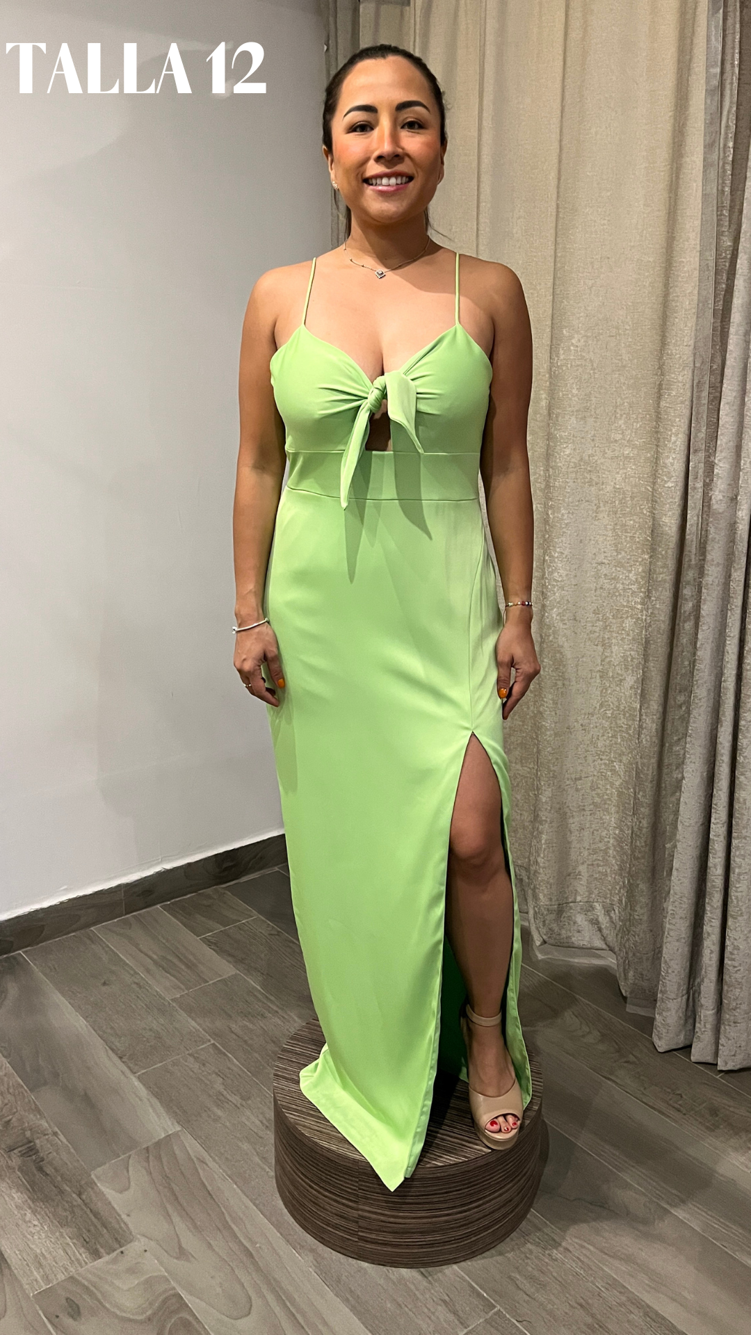 Piper Lime Green Long Dress