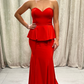 Red Peplum Dress