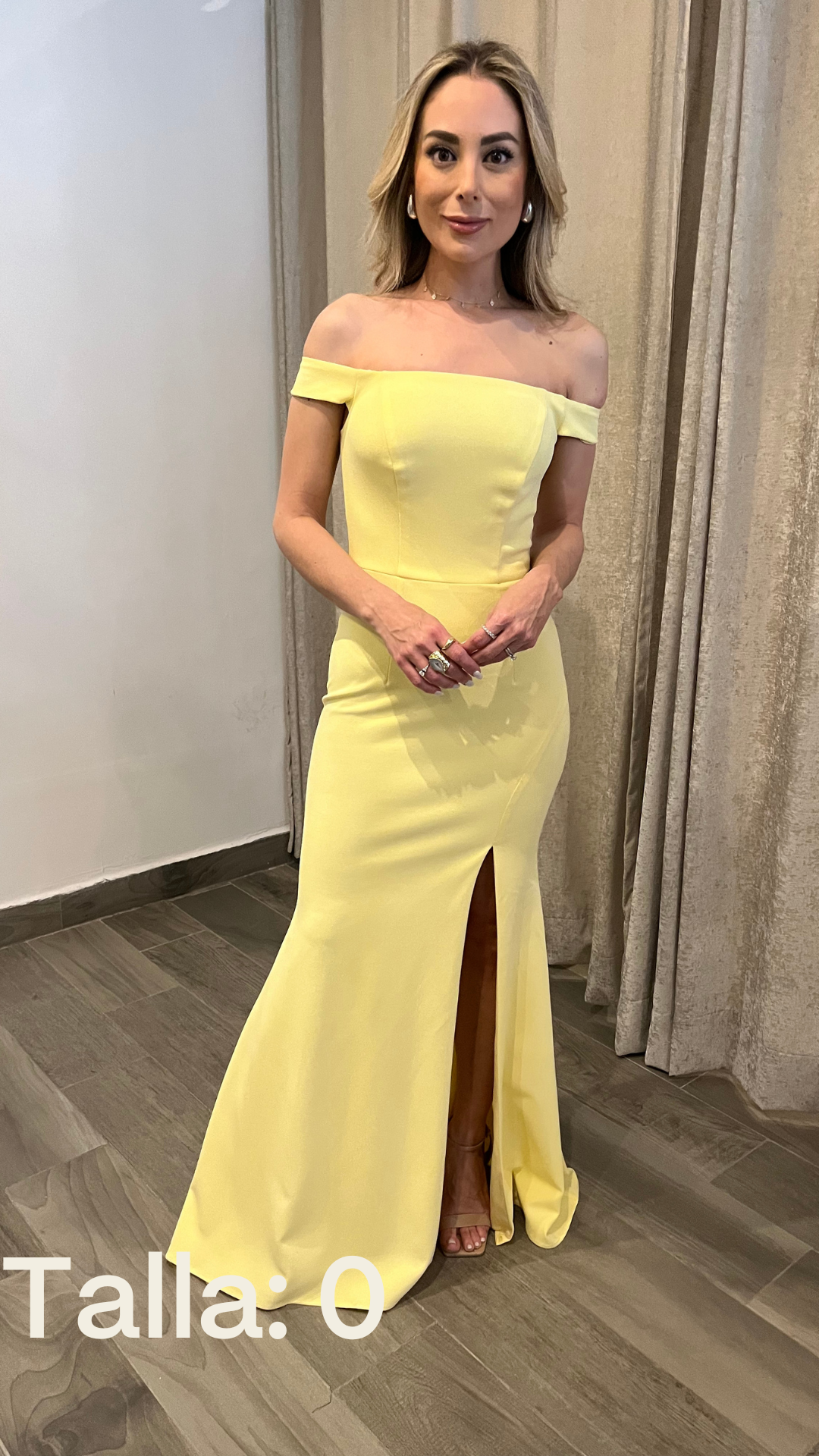 Strapless Lemon Dress