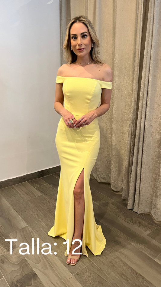Strapless Lemon Dress