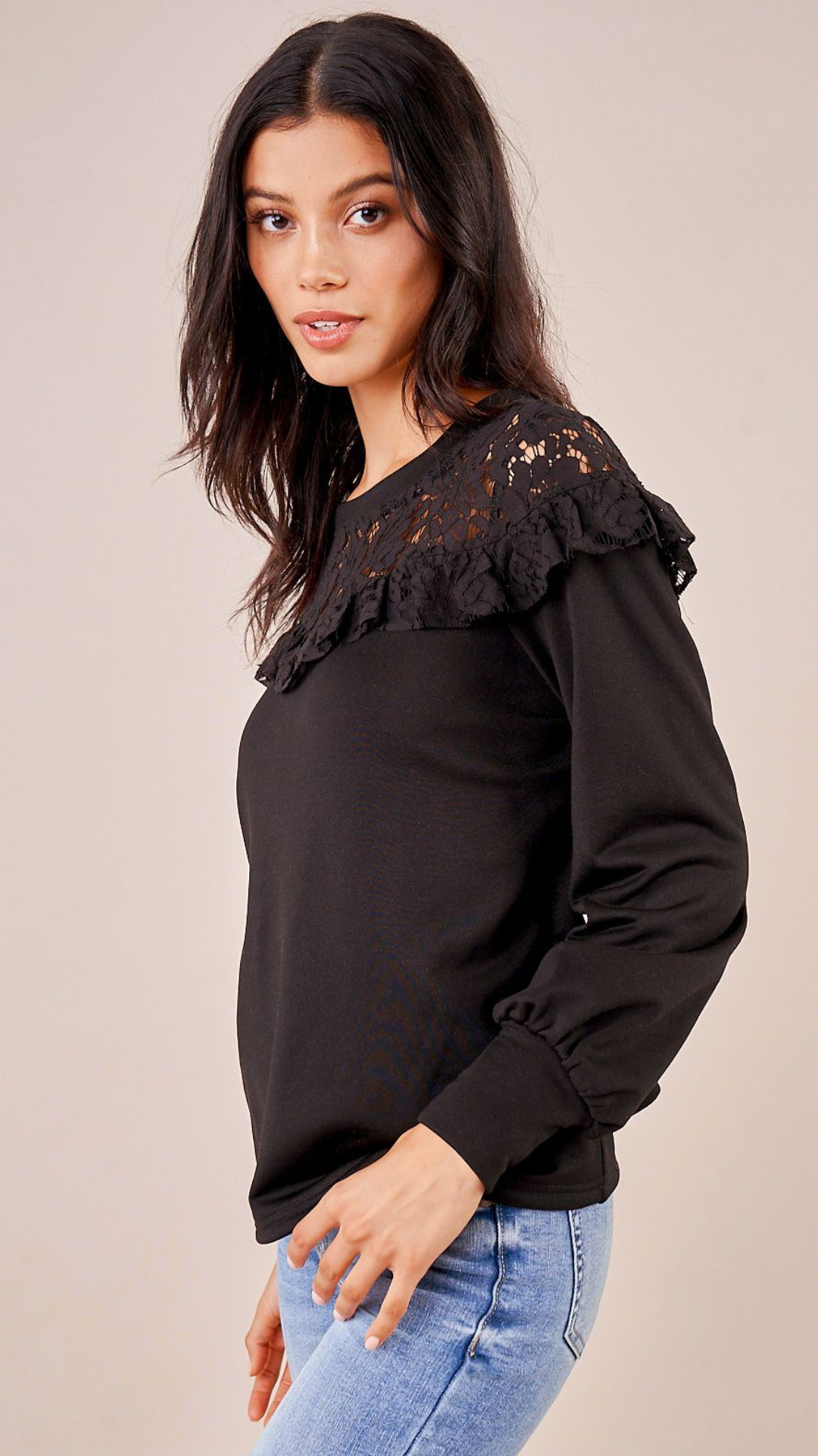 Lace Sweatshirt