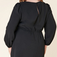 Ruffle Plus Black Dress