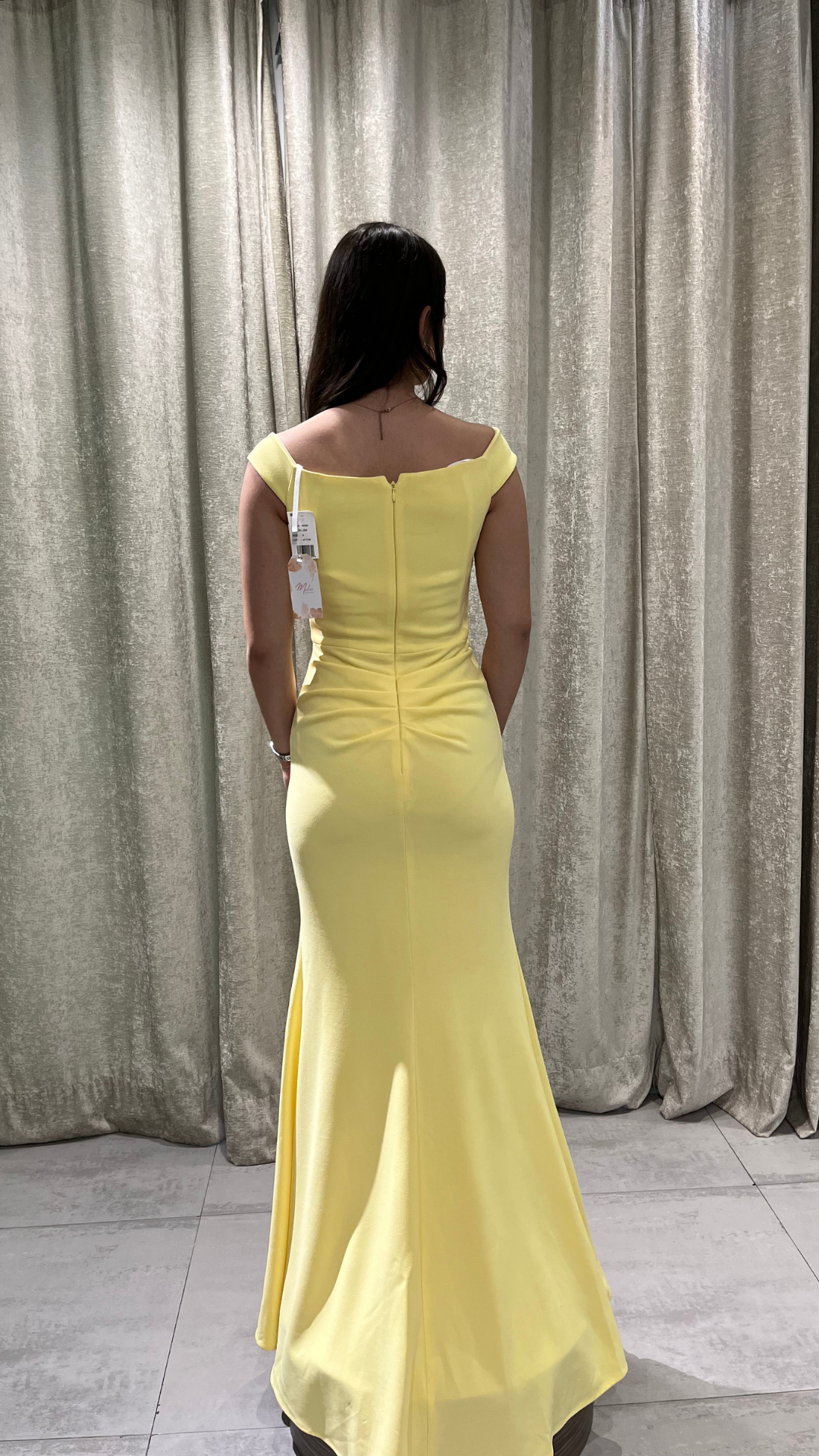 Strapless Lemon Dress