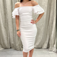 Off-shoulder Midi Dress