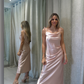 Satin Midi Dress