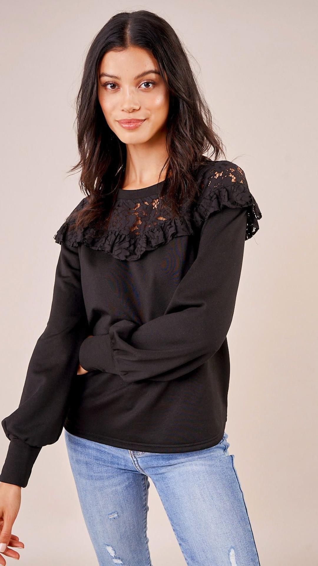 Lace Sweatshirt